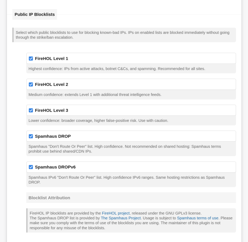 Configuration, Lists Configuration, Lists